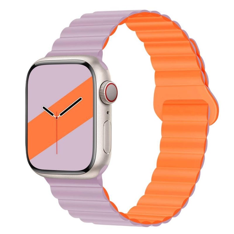 Adjustable Silicone Sport Strap Smartwatch Band Compatible with Apple Watch 38 40 41 42 44 45 49mm with Fit Replacement Strap in Blue - Image 4
