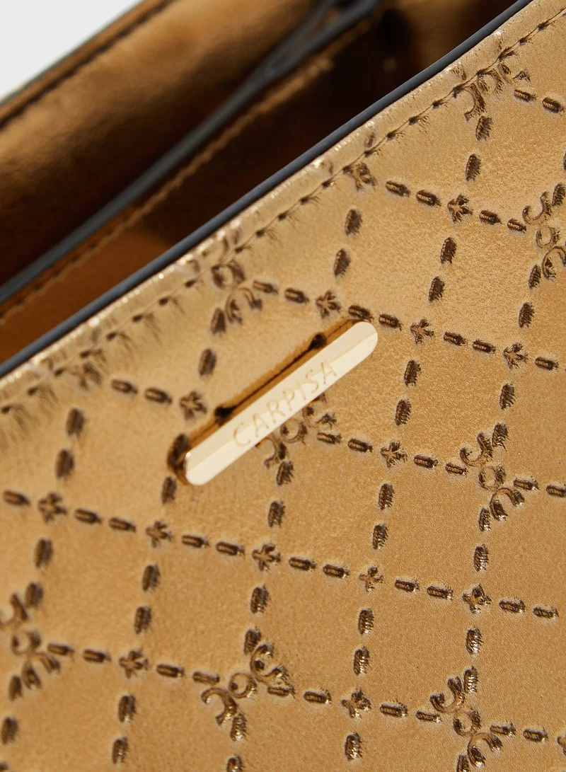 CARPISA Zip Closure Tote