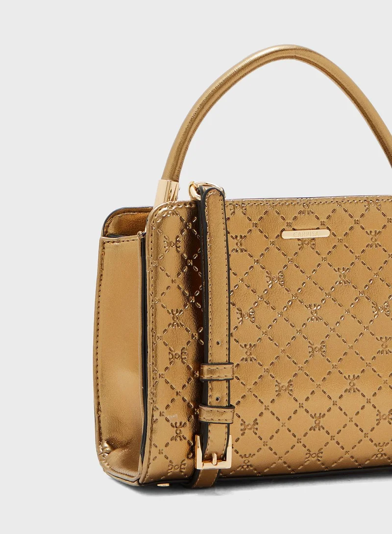 CARPISA Zip Closure Tote