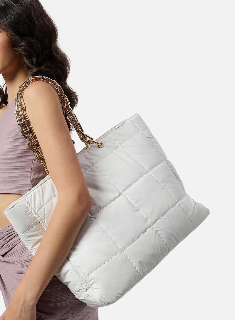 Haute Sauce  Marshmallow White Tote Bag for Women | Best Price UAE