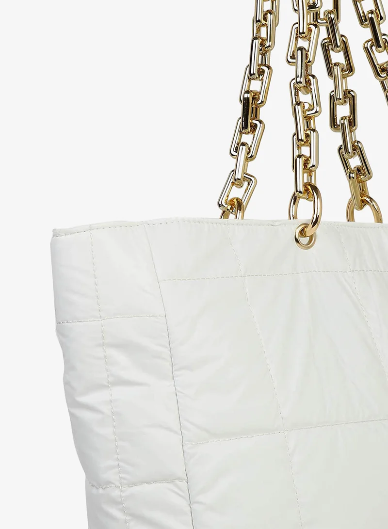 Haute Sauce  Marshmallow White Tote Bag for Women | Best Price UAE