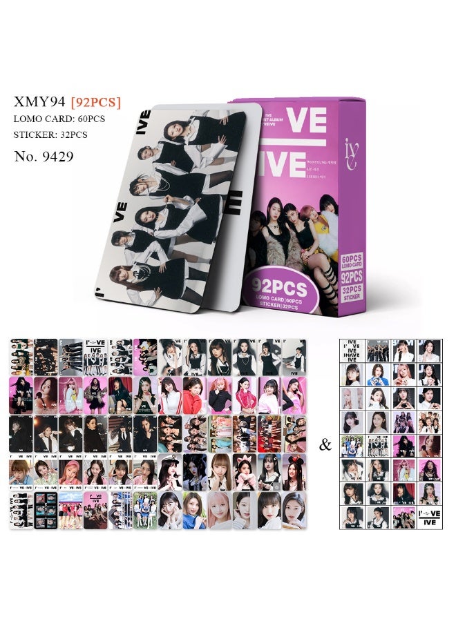 NIBEMINENT 92 Pcs Kpop IVE I'VE MINE Lomo Cards Card For Fans Collection Gifts - Image 1