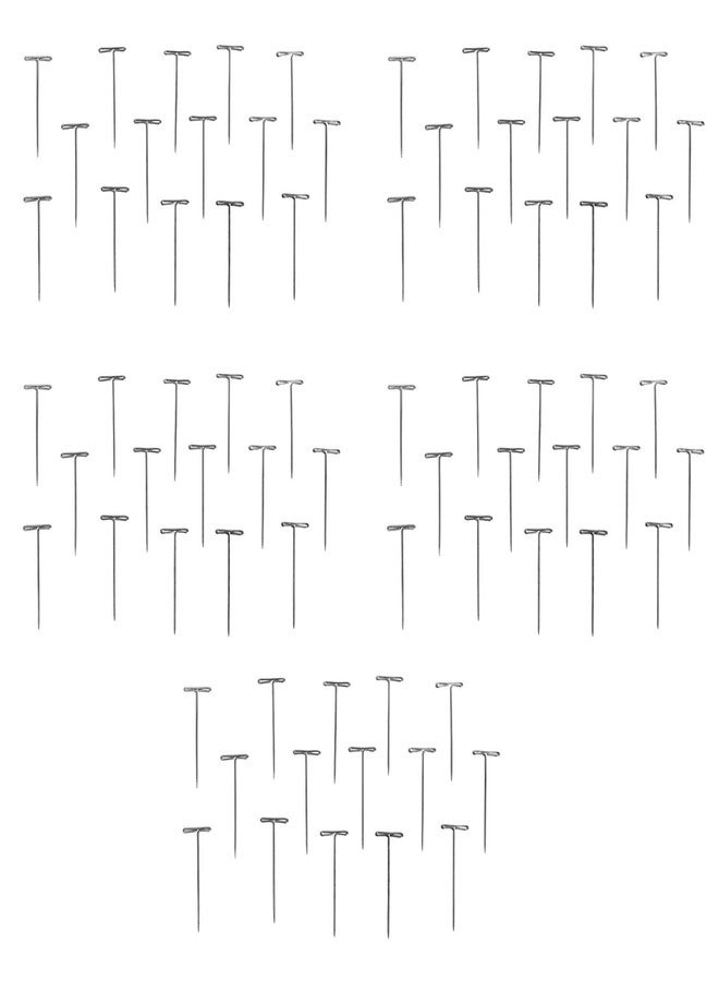MILANO COLLECTION 75 Piece 5 Ct. Value Pack Premium Metal T-Pins for Hair Styling, Sewing, Wig Making, Mannequin Heads, Crafts- Silver - Image 1