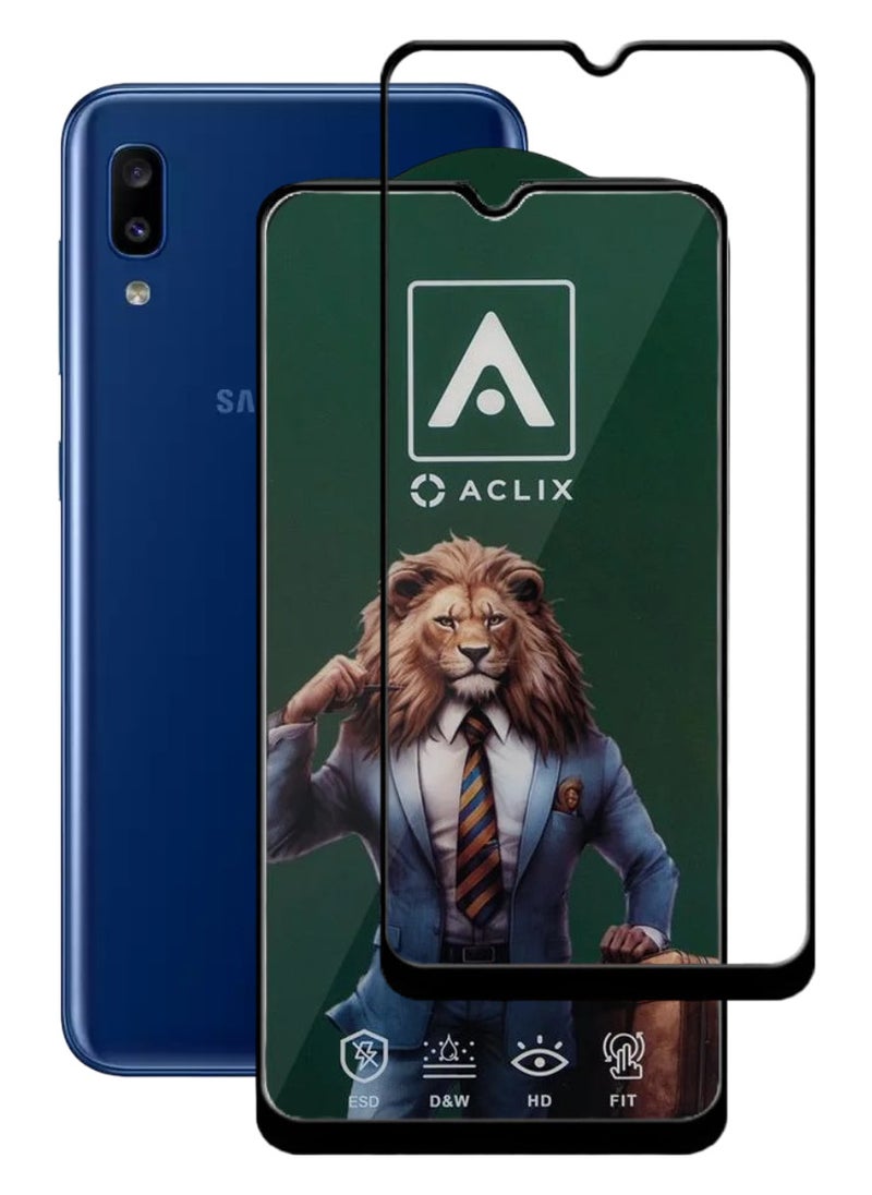 ACLIX Antistatic ESD Dustproof Premium Quality High Definition Tempered Glass Screen Protector Designed For Samsung Galaxy A20 - Image 1