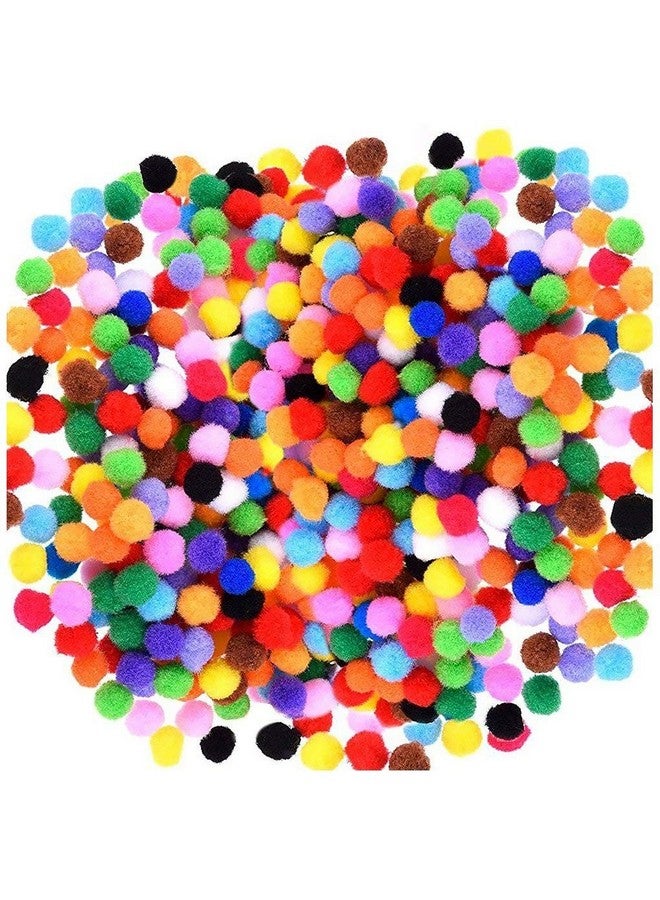 Lakeer Assorted Pom Poms, Pompoms 2 CM Thick Pack of 100 pcs for Hobby Supplies and DIY Creative Crafts Decorations - Image 1