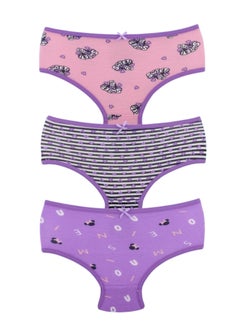 Karma Pack Of 6 Cotton Brief Panties Underwear For Girls  - Image 2