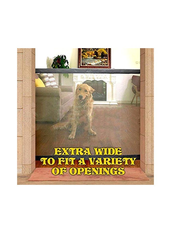 NIBEMINENT Magic Gate For Dogs Safety Fence Hall Door Beige 180X72centimeter - Image 2