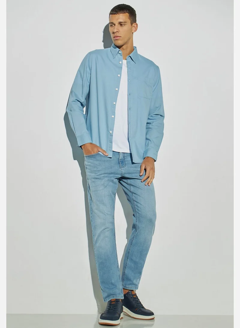 لي كوبر Essential Oxford Slim Fit Shirt