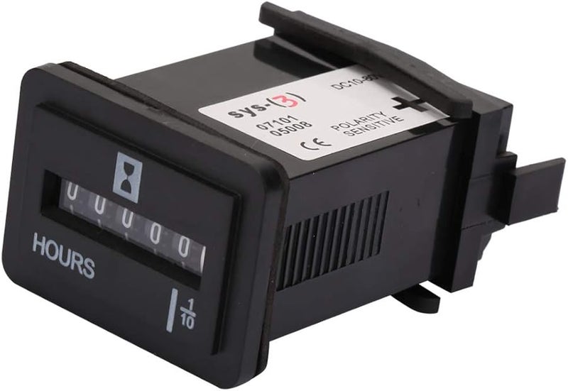 Quartz Hour Meter 10 80V AC DC Engine Hourmeter for Generator Construction Equipment - Image 1