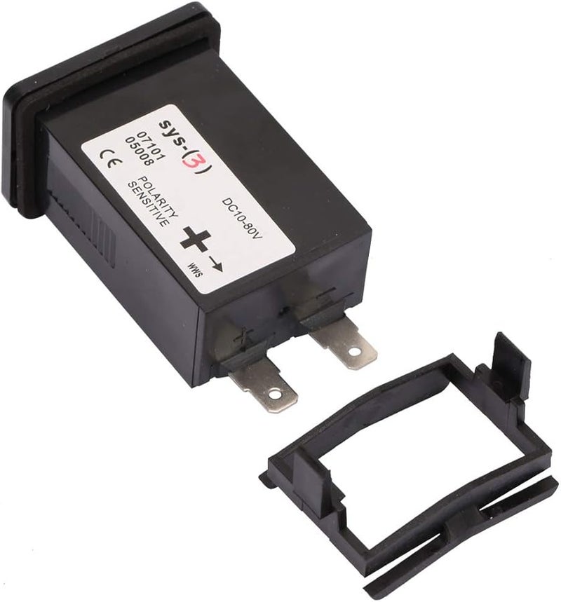 Quartz Hour Meter 10 80V AC DC Engine Hourmeter for Generator Construction Equipment - Image 4