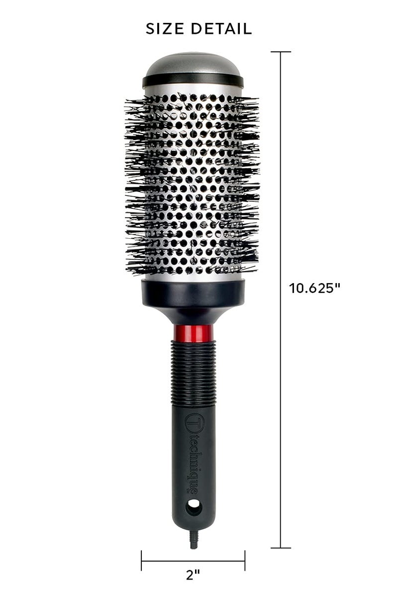 Cricket Technique Thermal Hair Brush #390 2â€ for Curling, and Styling â€“ Heat-Retaining Barrel with Anti-Static Tourmaline Bristles, Round Thermal Brush, Ideal for All Hair Types - Image 2
