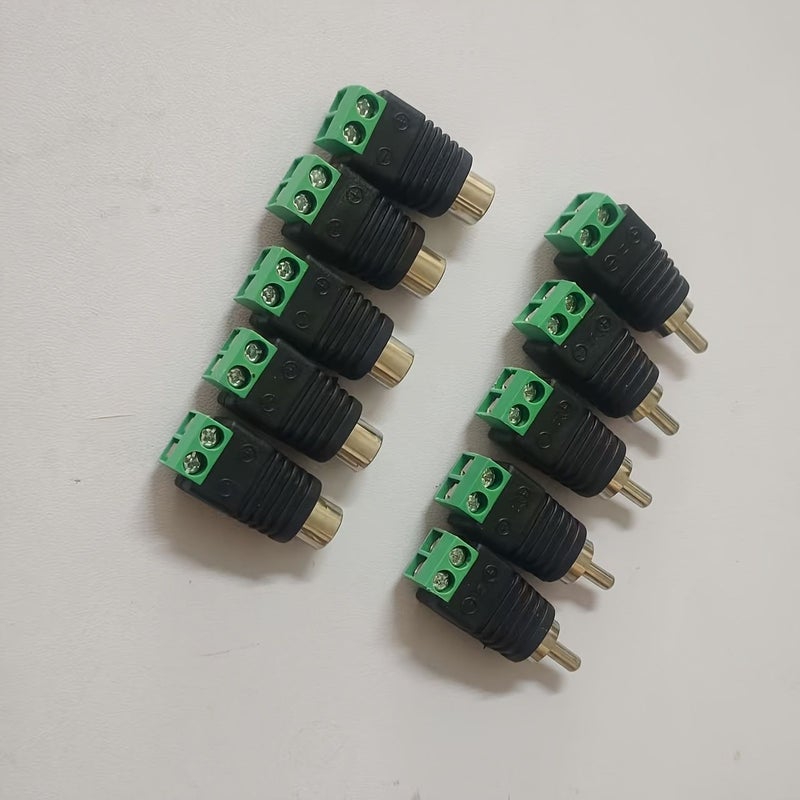 5 قطع محول RCA أنثى إلى لوتس مجموعة توصيل سلكية ذكور وإناث من نوع اللحام - Image 1