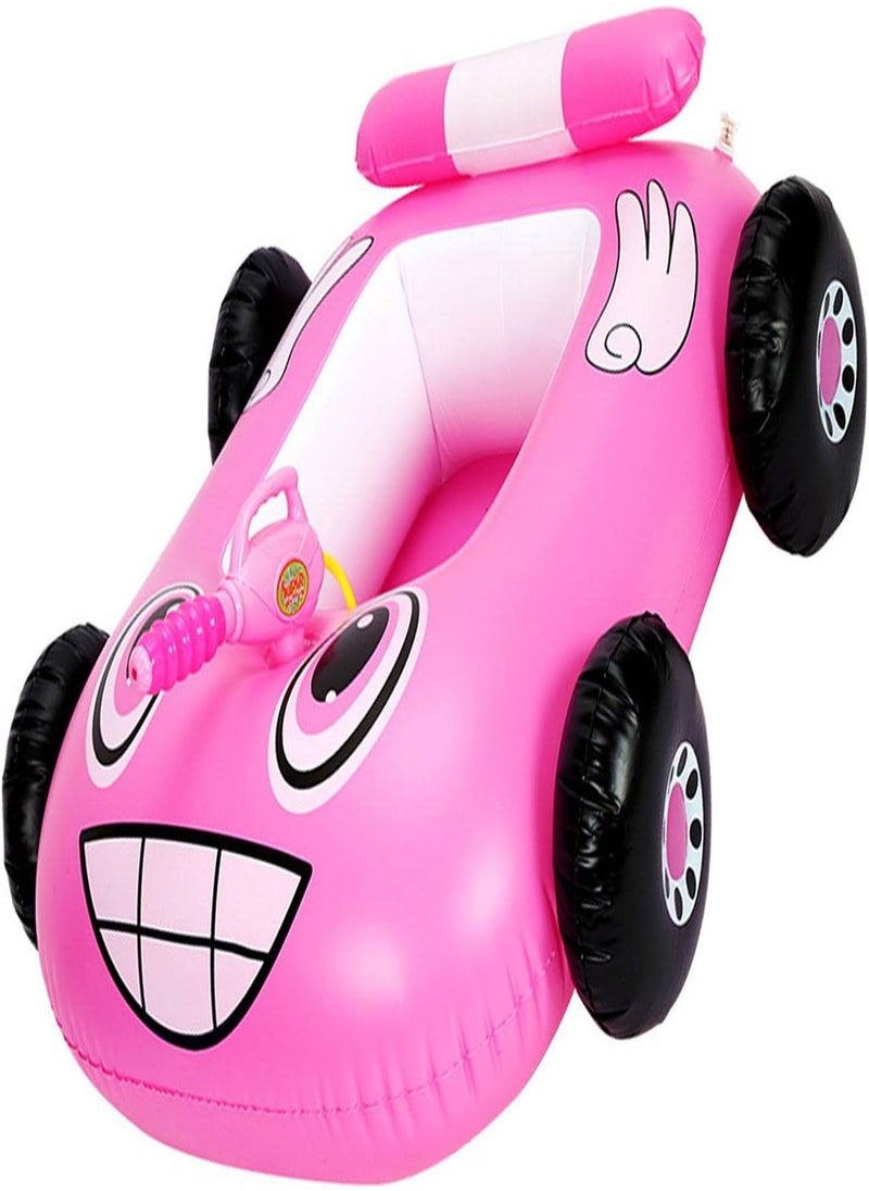 GGOOT - Inflatable Swimming Seat Swimming Boat, Inflatable Boat for Children, Pool Swimmer Fire Boat, Inflatable Swimming Pool Toy Swimmer Car Boat for Toddlers - Image 1
