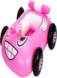 Inflatable Swimming Seat Swimming Boat, Inflatable Boat for Children, Pool Swimmer Fire Boat, Inflatable Swimming Pool Toy Swimmer Car Boat for Toddlers