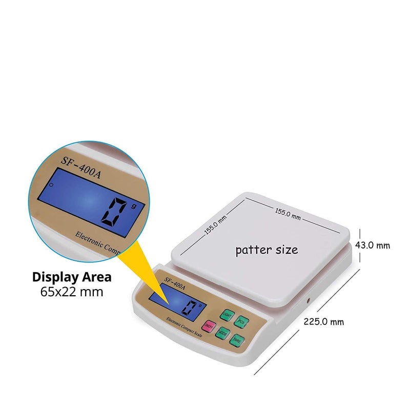 JAPP digital kitchen scale electronic digital kitchen weighing scale 10 kg advance weight measure spices vegetable liquids - Image 5