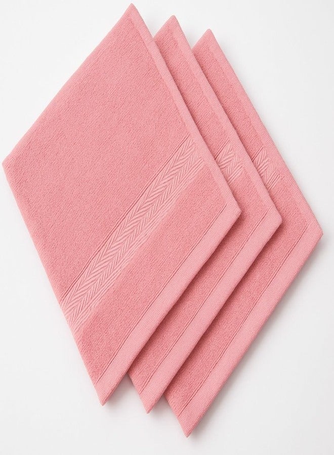 Dollar 100% Cotton Soft, High Absorben & Comfortable Face Towel 30 x 30 cm Face Towel (Pack of 3) - Image 1
