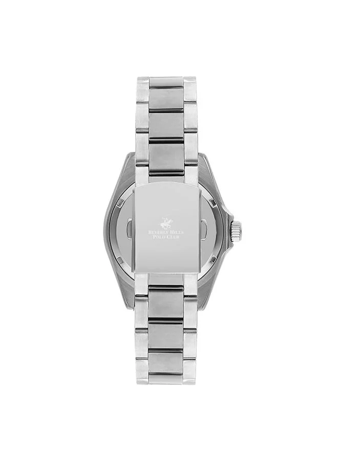 BEVERLY HILLS POLO CLUB Beverly Hills Polo Club Men's 2315 Movement Watch, Analog Display and Metal Strap - BP3328X.250, Silver
