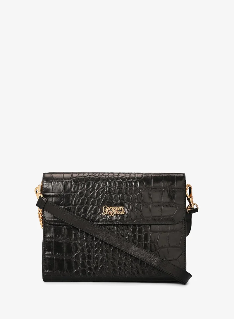 Carmen Steffens  Black Quilted Bag with Chain Strap for Women | Best Price UAE
