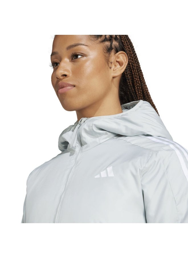 Adidas adidas W ESS 3S IN H J Grey 0 JACKETS for Women - 2XS  - Image 4