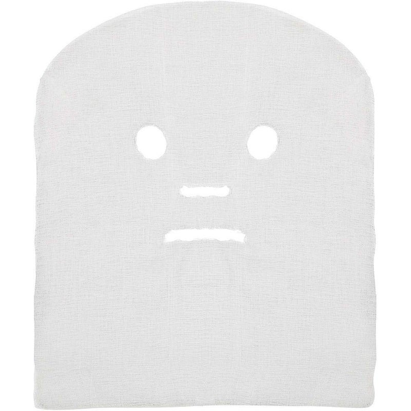 LIFESOFT قناع وجه من الشاش 100% قطن شاش مقصوص مسبقًا لعلاجات الوجه بتردد عالي 100 قطعة 1 عبوة