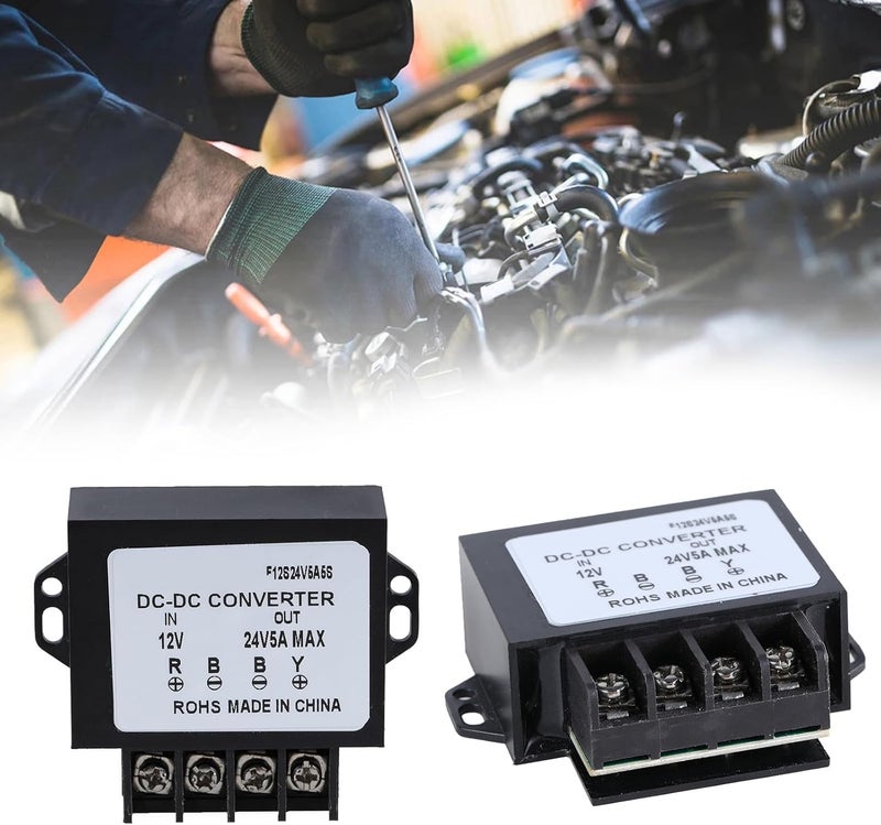 12V to 24V Step Up 5A 120W Voltages Converter Regulator Power Supply for Car LED Light - Image 2