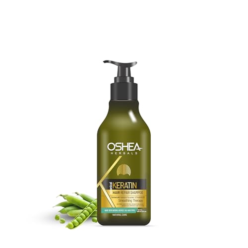 Oshea Herbals Botanical Keratin Hair Repair Shampoo - Restores Protein, Reduces Breakage & Improves Texture - Enriched With Brahmi & Amla Extract 300 ml - Image 1