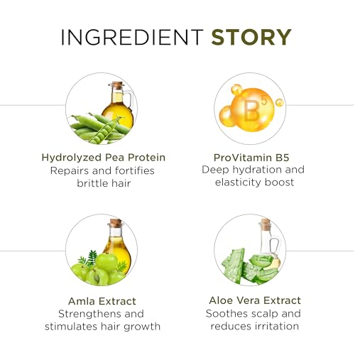 Oshea Herbals Botanical Keratin Hair Repair Shampoo - Restores Protein, Reduces Breakage & Improves Texture - Enriched With Brahmi & Amla Extract 300 ml - Image 4