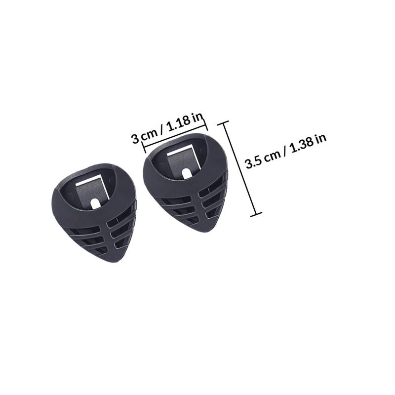 50Pcs Portable Guitar Pick Holder Boxes Guitar Plectrum Storage Boxes (Black) - Image 2