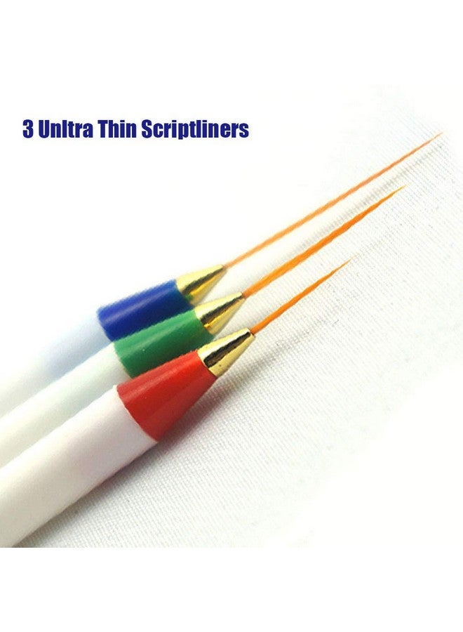 Afantti 15 Pcs Paintbrushes Detail Fine Paint Brushes Micro Mini Tiny Artist Paintbrush Set Ultra Fine Point Tip For Miniature Acrylic Script Line Model Nail Painting - Image 5