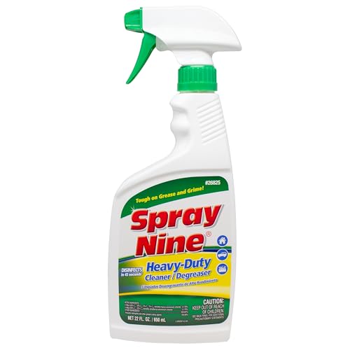 Spray Nine 26825 Heavy Duty Cleaner, Degreaser & Disinfectant for Kitchens, Bathrooms, Yard Equipment, Automotive & Industrial 22 Fl Oz. (Pack of 1) - Image 1