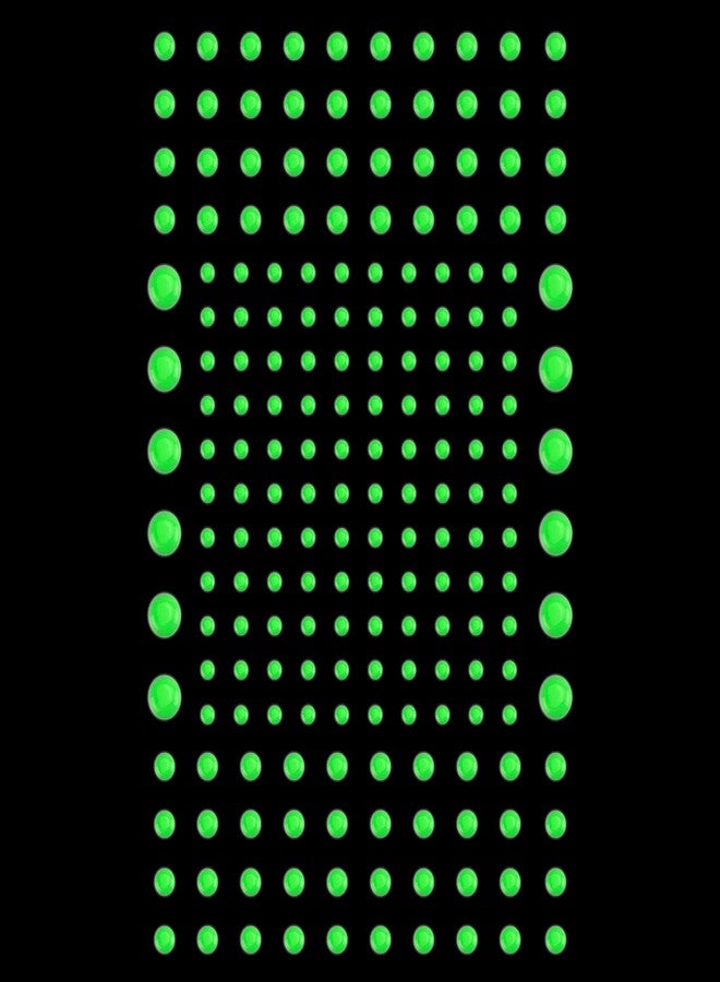 IFAMIO 202 Pcs Domed Glow in The Dark Dots Stickers Luminous Wall Ceiling Stickers Different Sizes Fluorescent Glowing 3D Ultra Bright Dots Wall Decals Ceiling Decor for Kids Bedroom Birthday Party - Image 1