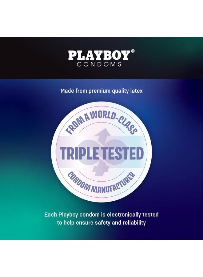 PLAYBOY Condoms Game ON, Classic Smooth Premium Lubricated Condoms - 3 Count - Image 4