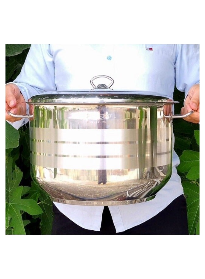 Bonera Masterchef Deep Pot 40cm - 28.5 Litre - 18/10 Cr-Ni Stainless Steel - Image 3
