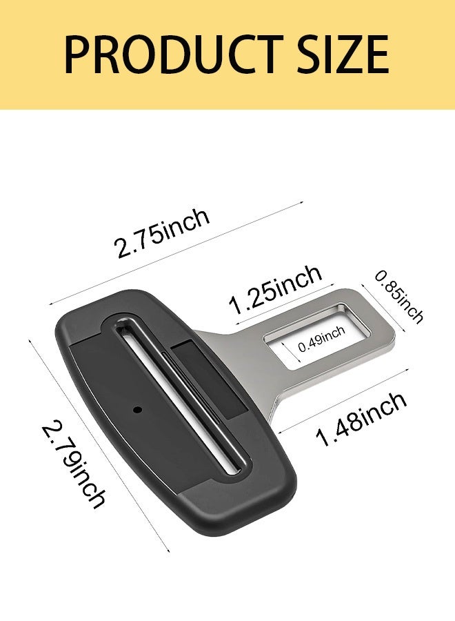 4 قطع من مشابك حزام الأمان الآمنة، مشابك وسائد حزام الأمان، مريحة ومناسبة للقيادة، مشابك ضبط لجميع السيارات - Image 2