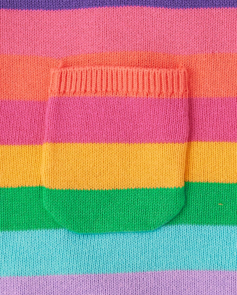 Gymboree,and Toddler Short Sleeve Dresses,Rainbow Striped,18-24 Months - Image 2