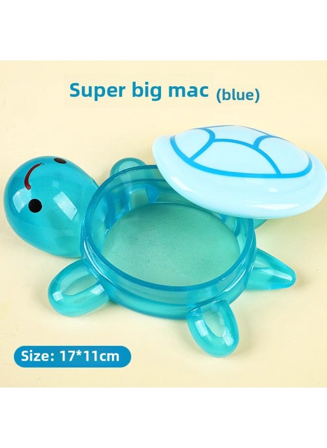 Generic - Little Turtle Pair Touch Luminous Color Little Turtle Toy Little Turtle Luminous Blind Bag Primary School Student Toy Big Turtle-Color:Type B Year Of The Snake [17cm] Candy Turtle/blue - Image 1