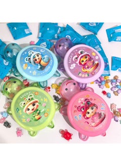 Little Turtle Pair Touch Luminous Color Little Turtle Toy Little Turtle Luminous Blind Bag Primary School Student Toy Big Turtle-Color:Type B Year Of The Snake [17cm] Candy Turtle/blue