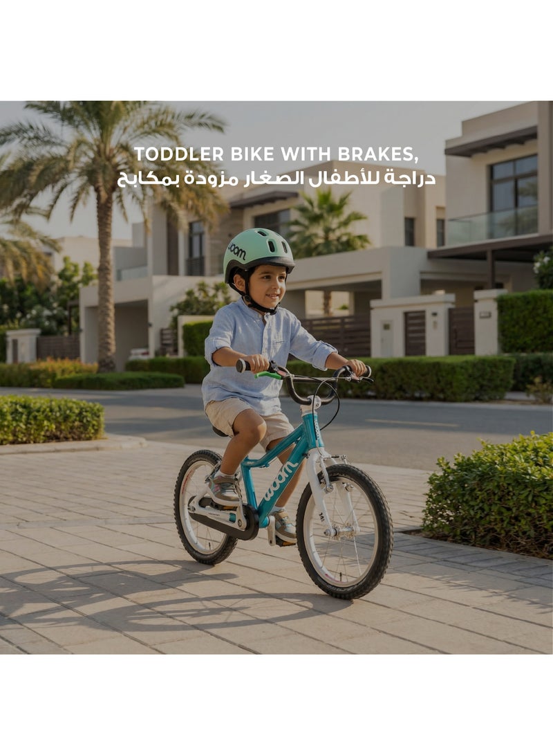 Woom GO 2 Kids Pedal Bike|14-Inch Lightweight Aluminum Bicycle for Ages 3-4.5 Years|Easy Balance Bike Transition with Child-Specific V-Brakes - Image 5