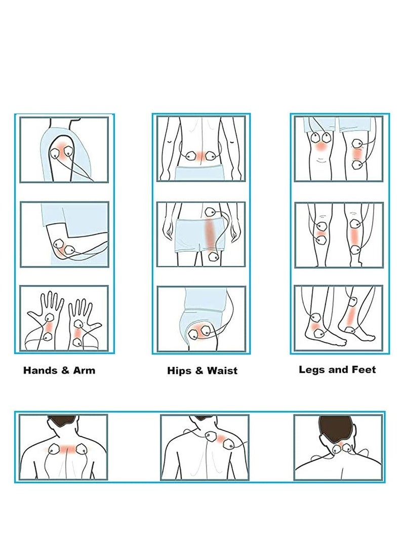 20 Pack Replacement Snap Electrode Pads for TENS Unit, Compatible with Belifu TENS, Standard 3.5mm Connector, Reusable Over 35 Times. - Image 4