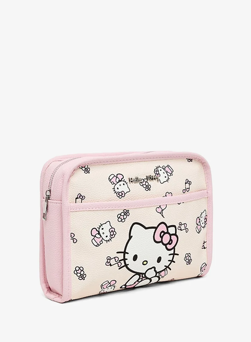 R&B Hello Kitty Print Travel Pouch
