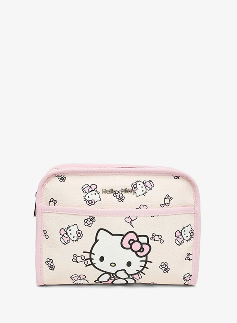 R&B Hello Kitty Print Travel Pouch