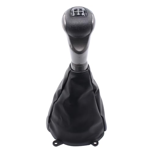 ApplianPar Parking Brake Handle Grip Knob and 5 Speed Gear Stick Shift Knob Head and Boot Dust Cover PU Leather Kit for Honda Civic 20062011 Replace 54102SNAA01 54102SNAA02 - Image 3