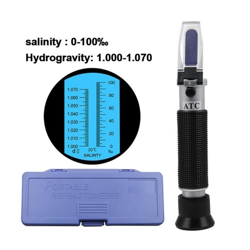 Multi option design Refractometer, Handheld Salinometer 0-100% Salinity Aquarium ATC Refractometer 1.000-1.070SG Salinity Seawater Salinometer for Aquarium Global flexible sizing options Pop-area nearby warehouse Global trendy simple build Multi-use upgraded craftsmanship Easy transit optimized build Multi warehouse process Trendy budget practical design Elegant upgraded practical design Local trackable shipment Fast & slow shipment compatible Global simple assemble options Light precision processed material Long term storage compatible All space matching look Scratch resistant Fine polished finish Multi-category warehouse equip Updated modern design Fast warehouse picking All climate suitability Fine detail Long use oriented quality Gulf market standard build Cost saving design picks - Image 3