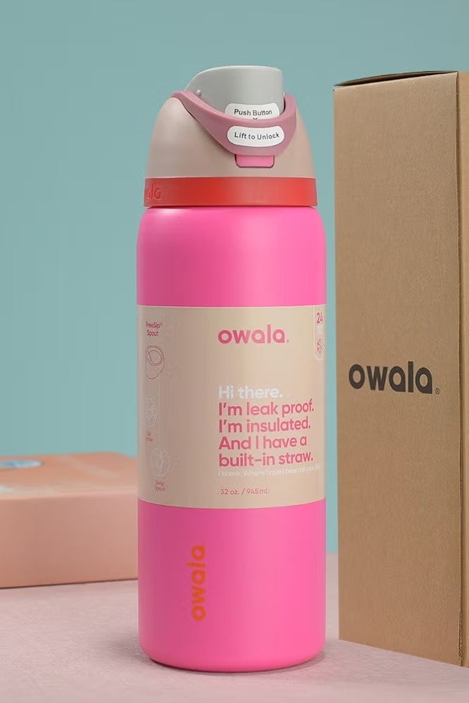 Owala Owala FreeSip Insulated Stainless Steel Water Bottle With Straw For Sports Travel And School BPA Free Sports Water Bottle 32oz 