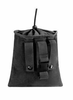 Excefore Canvas Bag, Black Collapsible Foraging Pouch, Garden Vegetable Storage Pouch Canvas Fruit Picking Bag, Mushroom Foraging Belt Bag for Outdoor Camping Hiking Hunting Travel Beachcombing  - Image 1