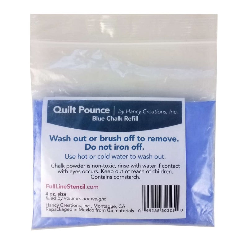 Hancy Quilt Pounce Chalk Refill 4 Ounces Blue - Image 1