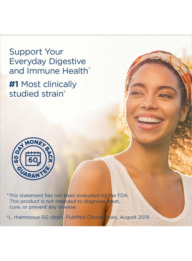 Renew Life Everyday Probiotic Capsules, Daily Supplement Supports Urinary, Digestive and Immune Health, L. Rhamnosus GG, Dairy, Soy and Gluten-Free, 15 Billion CFU, 30 Count - Image 3