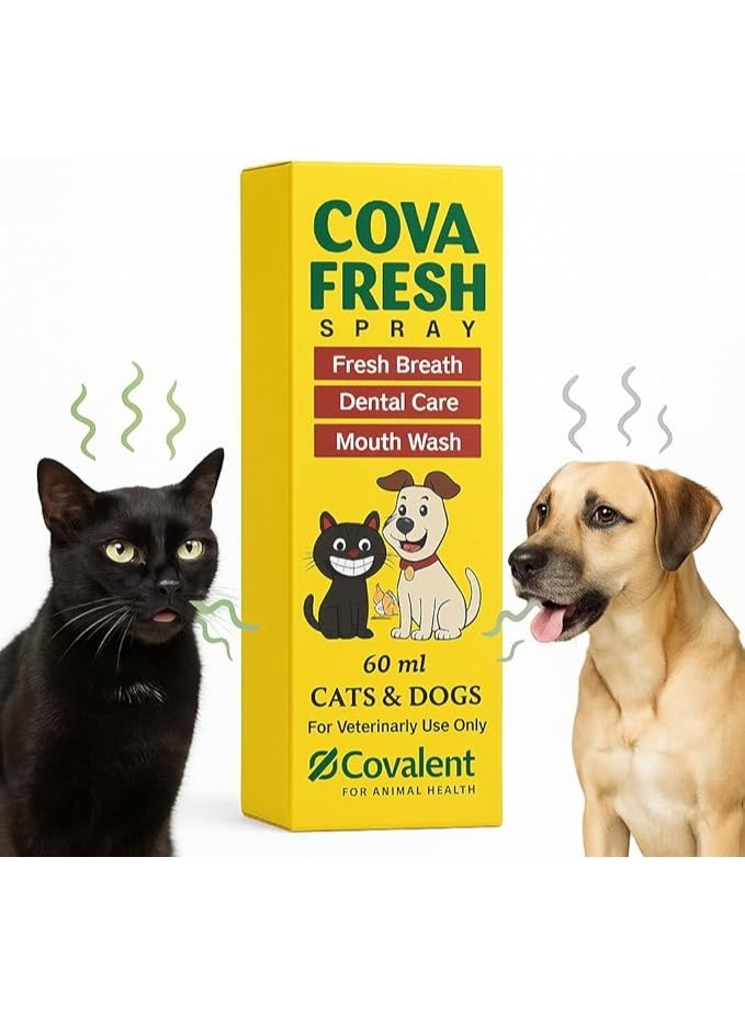 كوفالنت كوفا فريش بخاخ معطر ومنظف للفم للكلاب والقطط 60 مل من فارماسي - Image 1