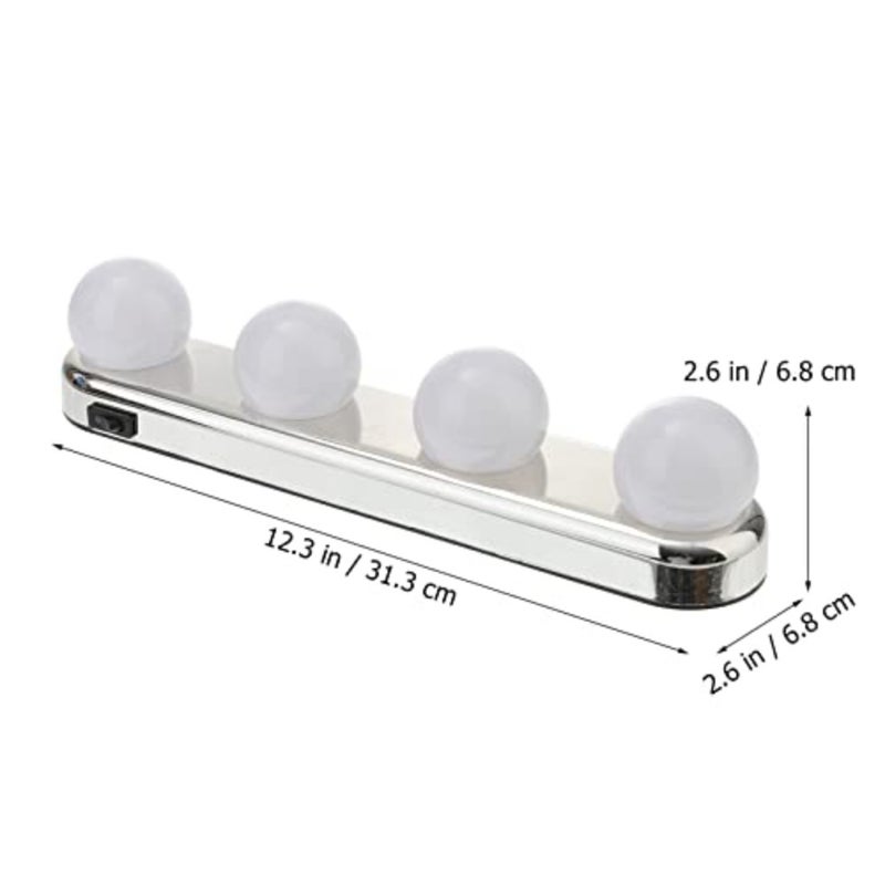 أضواء مرآة الغرور LED المحمولة أضواء ماكياج LED أضواء الغرور المحمولة أضواء كوب الشفط اللاسلكي لطاولة الغرور غرفة خلع الملابس الحمام - Image 2