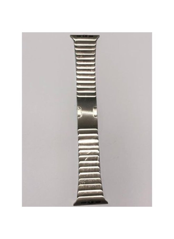 Generic - Apple Watch Series 8 Ultra 49mm Stainless Steel Bracelet Watch Band Strap - Silver - Image 1